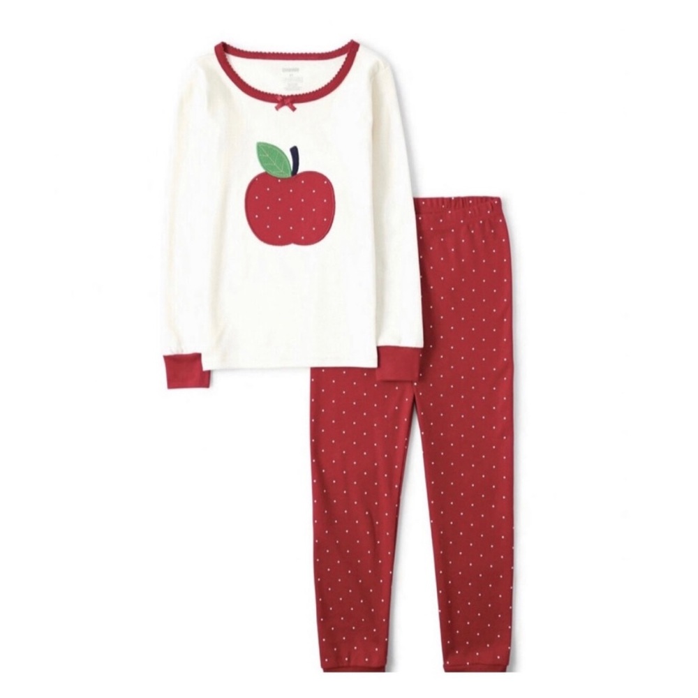 Gymboree. Brand new. Super cute apple pajamas. Size: 10.